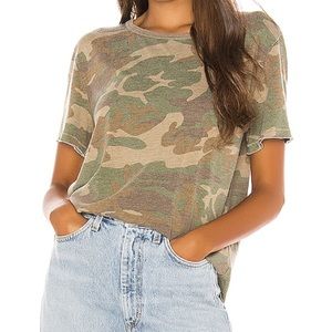 Free People Women’s Camo tee size M